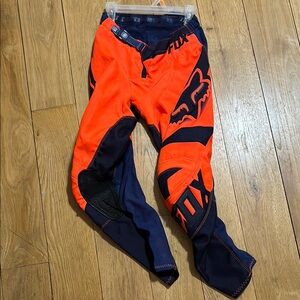 Fox Racing Orange and Navy Riding Pants